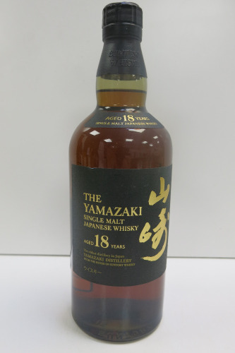 The Yamazaki Suntory Single Malt Japanese Whisky, 18 Years Old, 700ml.