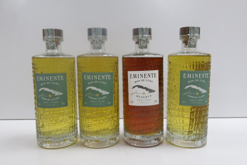 4 x Eminente Aged in White Oak Whisky Barrels Ron de Cuba to Include: 3 x Ambar Claro 3 Years Old & 1 x Reserva 7 Years Old.