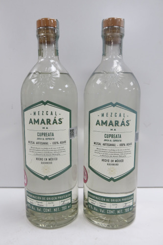 2 x Mezcal Amaras ma Cupreata, 700ml.