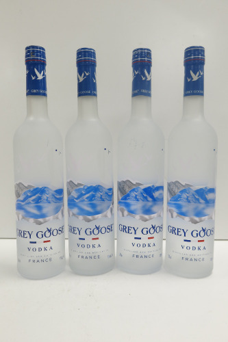 4 x Grey Goose Vodka, 700ml.