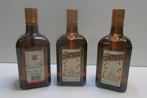 3 x Cointreau L'Unique Liqeuer, 700ml.