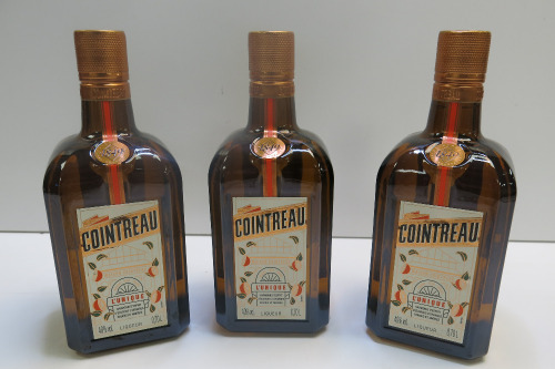 3 x Cointreau L'Unique Liqeuer, 700ml.