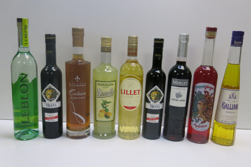 9 x Assorted Liqeuers & Aperitifs (As Viewed/Pictured).