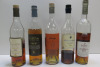 5 x Unsealed Assorted Bottles of Cognac.
