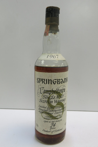 Springbank Campbeltown Single Malt Scotch Whisky, 24 Years Old.