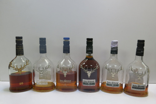 6 x Unsealed Dalmore Single Malt Scotch Whisky to Include: 40 Years, 21 Years, 18 Years, 2 x 15 Years & King Alexander III.