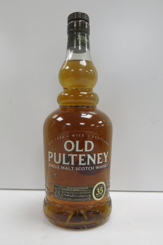 Unsealed Old Pulteney Single Malt Scotch Whisky, 35 Years Old.
