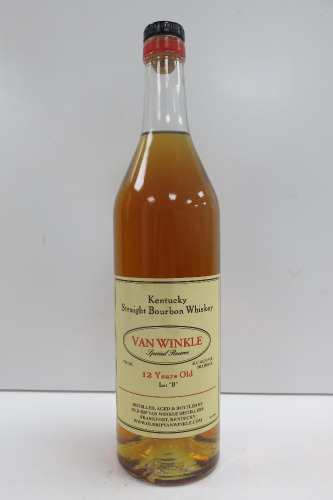 Unsealed Pappy Van Winkle Special Reserve Kentucky Straight Bourbon Whisky, 12 Years Old.