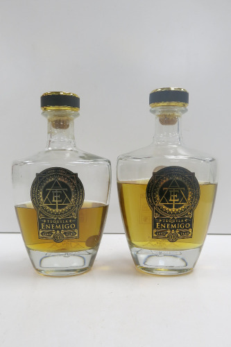 2 x Unsealed Bottles of Tequila Enemigo Extra Anejo.