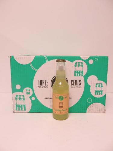 44 (2 Boxes) x Three Cents Sparkling Lemonade, 200ml.