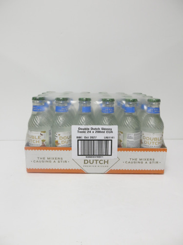 96 (4 Boxes) x Double Dutch Skinny Tonic Water, 200ml.