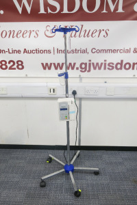 Eickemeyer Infusion Pump, Model InfusoVet Easy 11, S/N SK00451221, DOM 05/2020. Comes with Ratiomed Mobile Trolley.