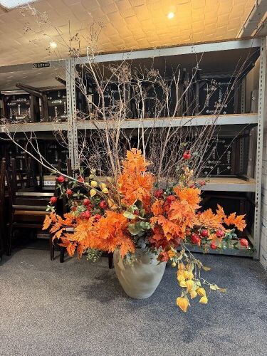 Large Decorative Autumn Style Faux Plant.