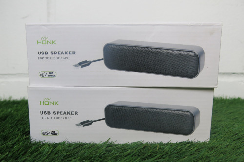 2 x Honk USB Speakers.