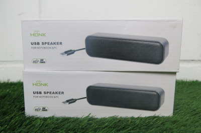 2 x Honk USB Speakers.