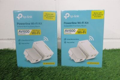 2 x Boxed New TP-Link Power Line Wifi Kits, Model TL-WPA4220.