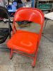 Lot of Habitat Macadam Steel Folding Chairs to Include: 8 x Grey 3 x Black 2 x Red - 2