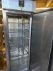 Precision LPU 401 Upright Stainless Steel Fridge on Wheels. - 3