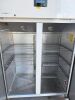Polar 2 Door Upright Fridge, Model CC663-2, on Wheels. - 5