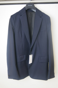 Paul Smith, Loro Piana's Green Storm System Fabric, Navy Blue Suit Blazer, Size UK 38 - EU 48. RRP &pound;750.