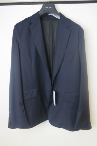 Paul Smith, Loro Piana's Green Storm System Fabric, Navy Blue Suit Blazer, Size UK 44 - EU 54. RRP &pound;750.