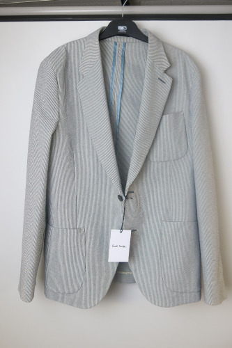 Paul Smith Striped Seersucker Cotton Blend Suit Blazer, Size UK 40 - EU 50. RRP &pound;600.