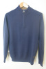 Barbour International Kelson Half Zip Navy Knitted Jumper, Size S, RRP &pound;99.99.
