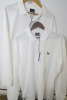 2 x Paul Smith White Longsleeve Kzebra Polo's, Size L, RRP &pound;95 each.
