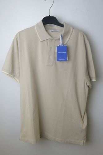 Jacob Cohen Cream Polo, Size L, RRP &pound;165.
