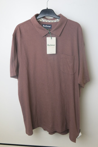 Barbour Tailored Fit Plum Polo, Size XL, RRP &pound;70.
