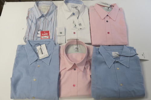 6 x Assorted Size & Colour Paul Smith Shirts (As Viewed). RRP &pound;140-155 each.