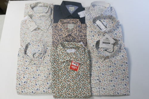 10 x Assorted Size & Colour Paul Smith Patterned Shirts (As Viewed). RRP &pound;180-250 each.