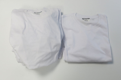 11 x Plain White Organic T-Shirts, Assorted Sizes, RRP &pound;30 each.