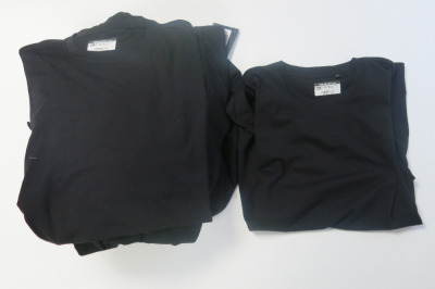 17 x Plain Black Organic T-Shirts, Assorted Sizes, RRP &pound;30 each.