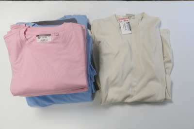 21 x Plain Assorted Colour T-Shirts, Assorted Sizes, to Include: 19 x Plain Organic & 2 x Profuomo. (As Viewed) RRP &pound;30 each.