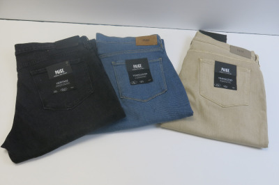 3 x Pairs of Paige Denim Trousers, Size 36, to Include: Black, Seashell & Blue. RRP &pound;230 each.