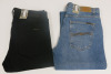 2 x Pairs of Nudie Jeans, W36 x L34, to Include: Black Lean Dean & Washed Blue Solid Ollie. RRP &pound;145 each.