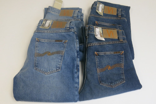 4 x Pairs of Nudie Jeans Solid Ollie to Include: 2 x W32 x L30, 1 x W31 x L32 & 1 x W31 x L30. RRP 145 each.