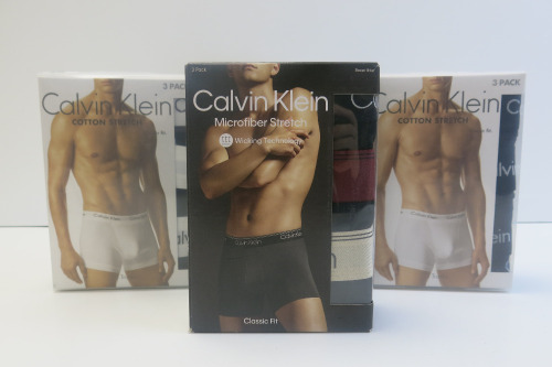 4 x Assorted 3pcs Packs of Calvin Klein Trunks, Size XL, to Include: 3 x Classic Cotton Stretch & 1 x Microfibre Stretch. RRP &pound;42 each.