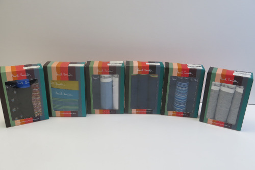 6 x Assorted 3pcs Packs of Paul Smith Trunks, Size M. RRP &pound;42 each.