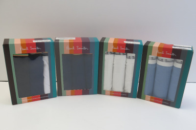 4 x Assorted 3pcs Packs of Paul Smith Trunks, Size L. RRP &pound;42 each.