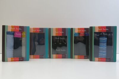 5 x Assorted 3pcs Packs of Paul Smith Trunks, Size M. RRP &pound;42 each.