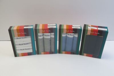 4 x Assorted 3pcs Packs of Paul Smith Trunks, Size XL. RRP &pound;42 each.