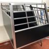 Extra Large Aluminium Dog Cage/Pet Kennel Transport Carrier with Twin Door & Removable Partition. Size (H)70cm x (W)92cm x (D)90cm - 7