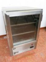 Stainless Steel Glass Door Commercial Undercounter Warming Cabinet. Size (H) 86cm x (W) 60cm x (D) 72cm