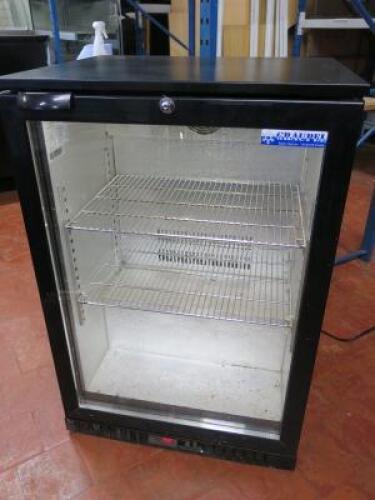 Polar Undercounter Stainless Steel Single Door Fridge, Model CD080. Size (H) 85cm x (W) 60cm x (D) 60cm. Comes with Instruction Manual.