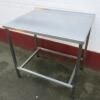 Dane Stainless Steel Prep Table. Size (H) 87cm x (W) 90cm x (D) 70cm - 2