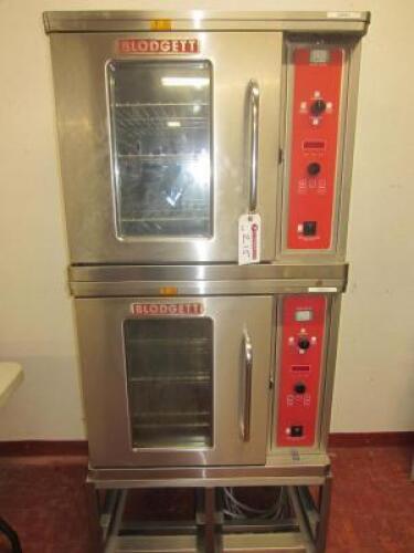 Blodgett Double Stack (2 Oven) Model CTB1 Solid State Digital-CE on Stainless Steel, Mobile Rack Base, 2 Speed Electric, 3 Phase, 9 Racks per Oven