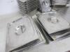 Lot Consisting of Assorted Stainless Steel Containers to Include: 8 x Vogue Bain Marie Containers & 8 Lids, 7 x Stainless Steel Bain Marie Inserts, 6 x LongLife GN 1/2 & 1 x LongLife GN 1/1 - 3