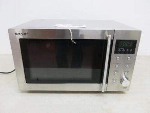 Sharp 800w Stainless Steel 23LT Programmable Microwave, Model R28STM with Manual